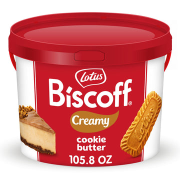 Lotus Biscoff - Cookie Butter Spread - Creamy -Non Gmo - Vegan- 105.8Oz Pail