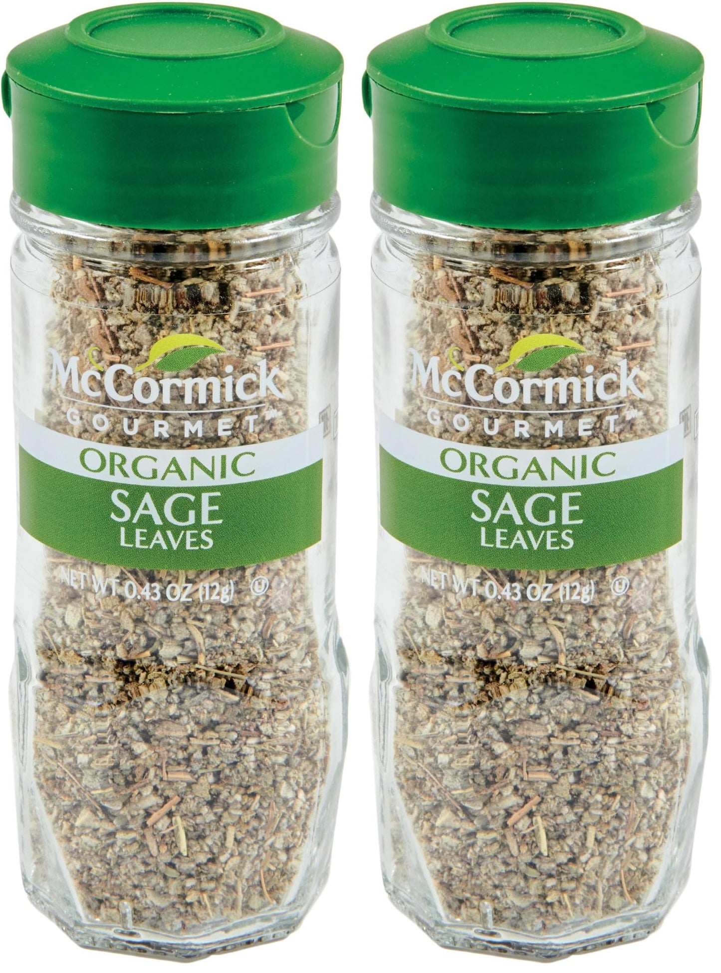 McCormick Gourmet Organic Sage Leaves, 0.43 oz (Pack of 2)