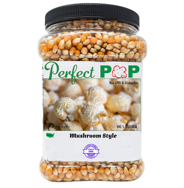 Concession Essentials Premium Gourmet Mushroom Extra Large Popcorn Kernels - 4Lbs
