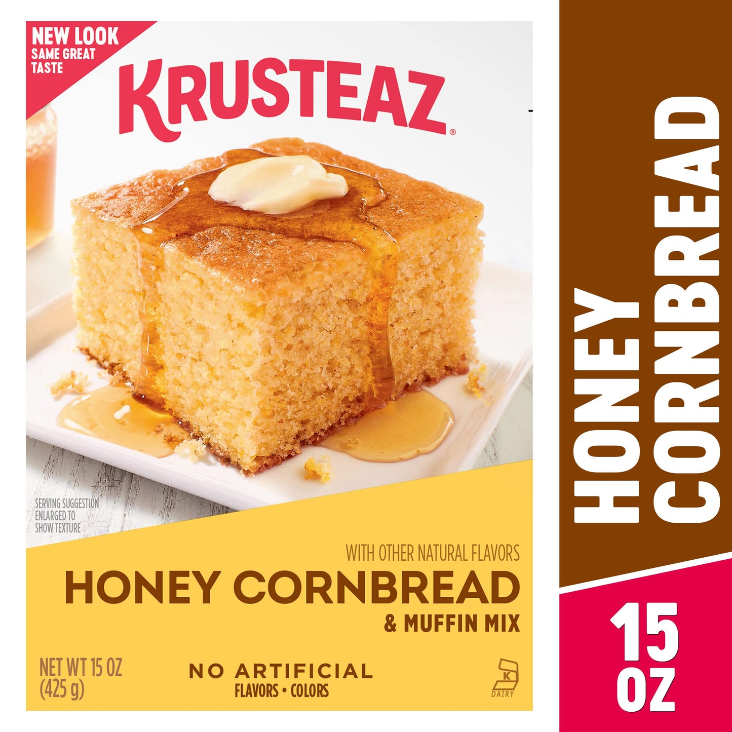 Krusteaz Honey Cornbread & Muffin Mix, 15-Ounce Box (Pack of 2)
