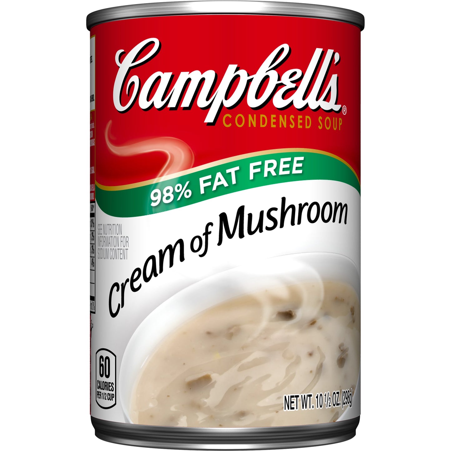 Campbells 98% Fat Free Condensed Soup, Cream of Mushroom, 10.5 Ounce (Pack of 24)