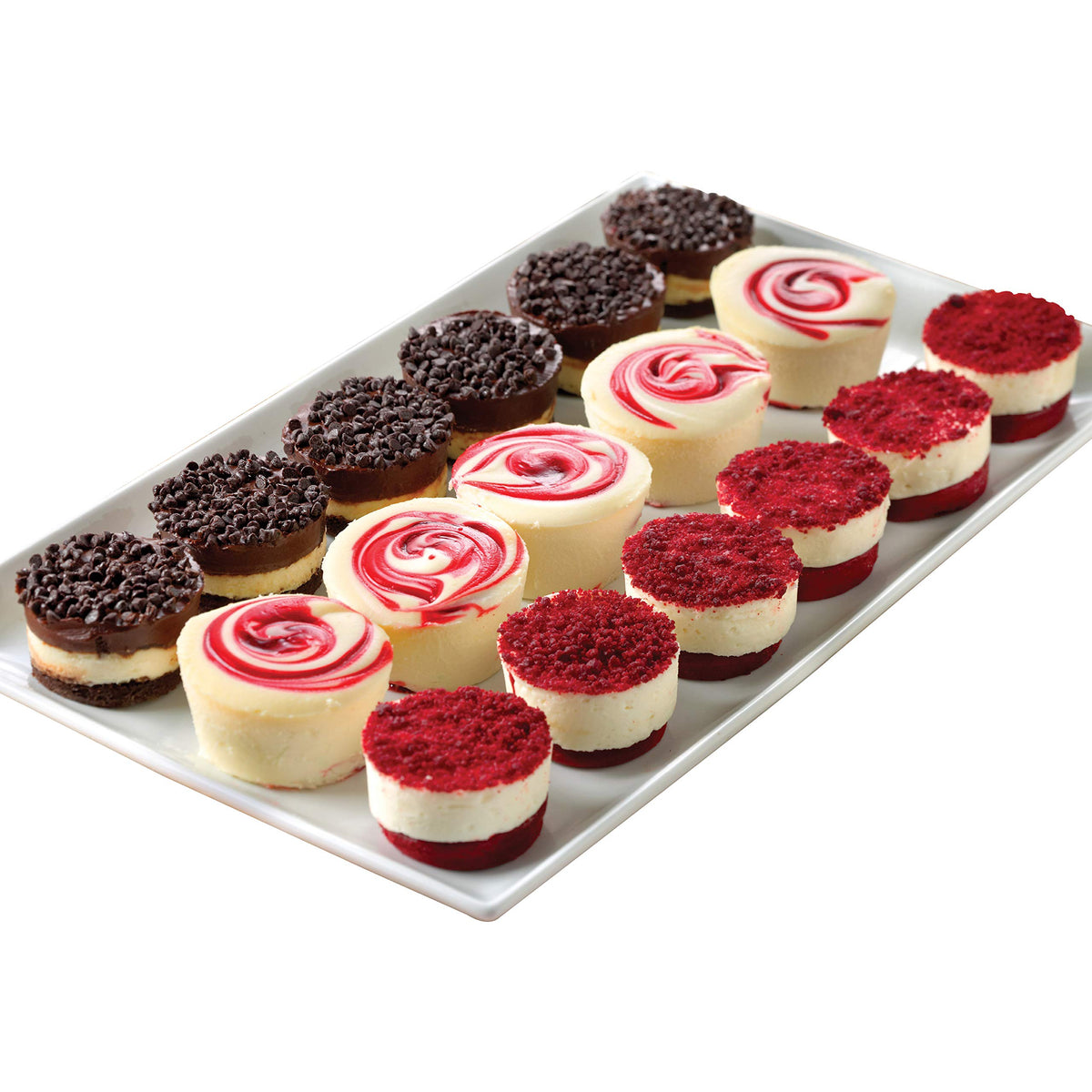 Juniors Cheesecake Little Fellas Mini Cheesecake Sampler - Red Velvet (18 Mini Cakes)