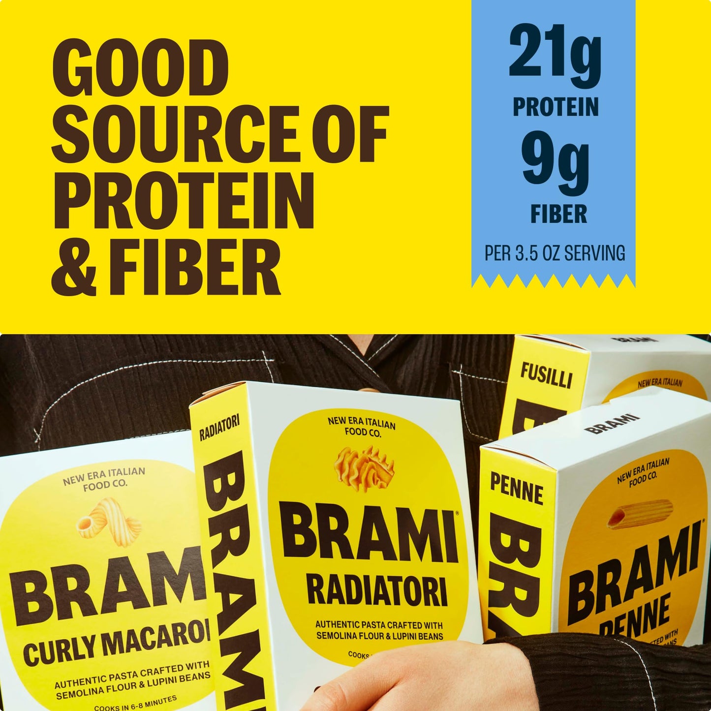Brami - Pasta Semo Lupini Penne - Case Of 8-12 Ounces