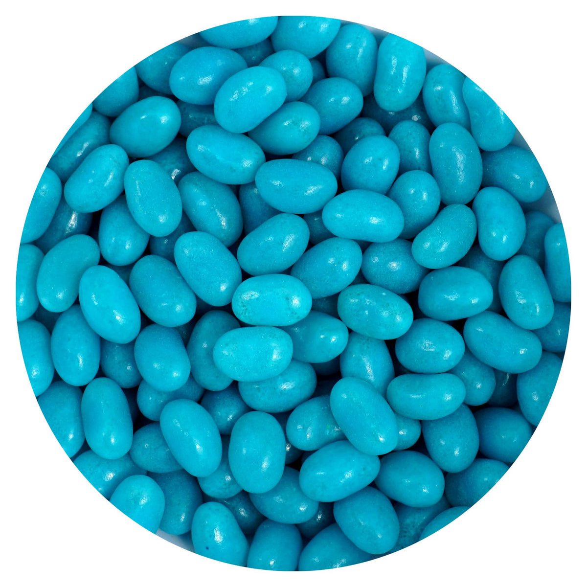 Blue Jelly Beans, 2 Pound Bulk Bag, Blueberry Flavor, Blue Candy, The Hampton Popcorn & Candy Company