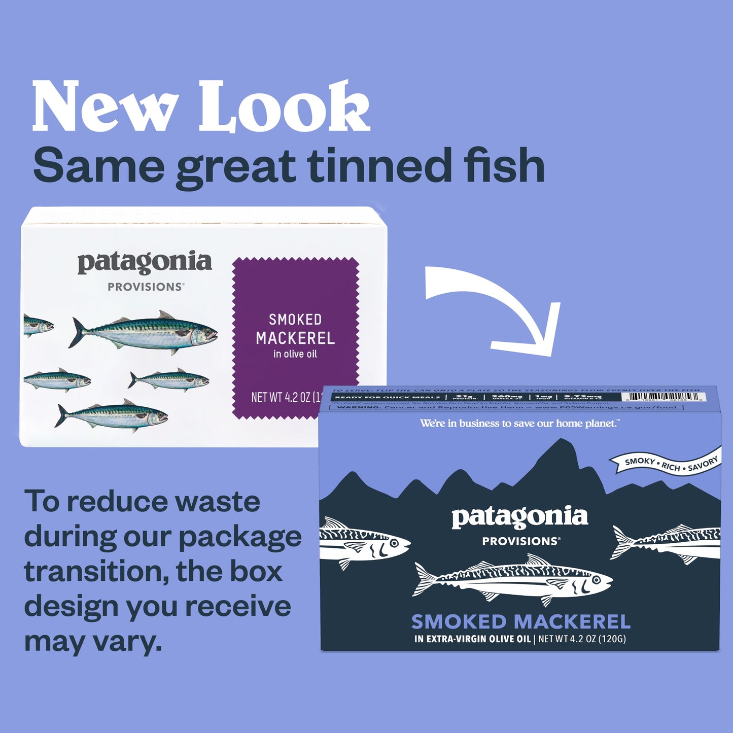 Patagonia Provisions Smoked Wild Mackerel, 22g Protein, Gluten Free, Pack of 10 (4.2 Ounce Each)