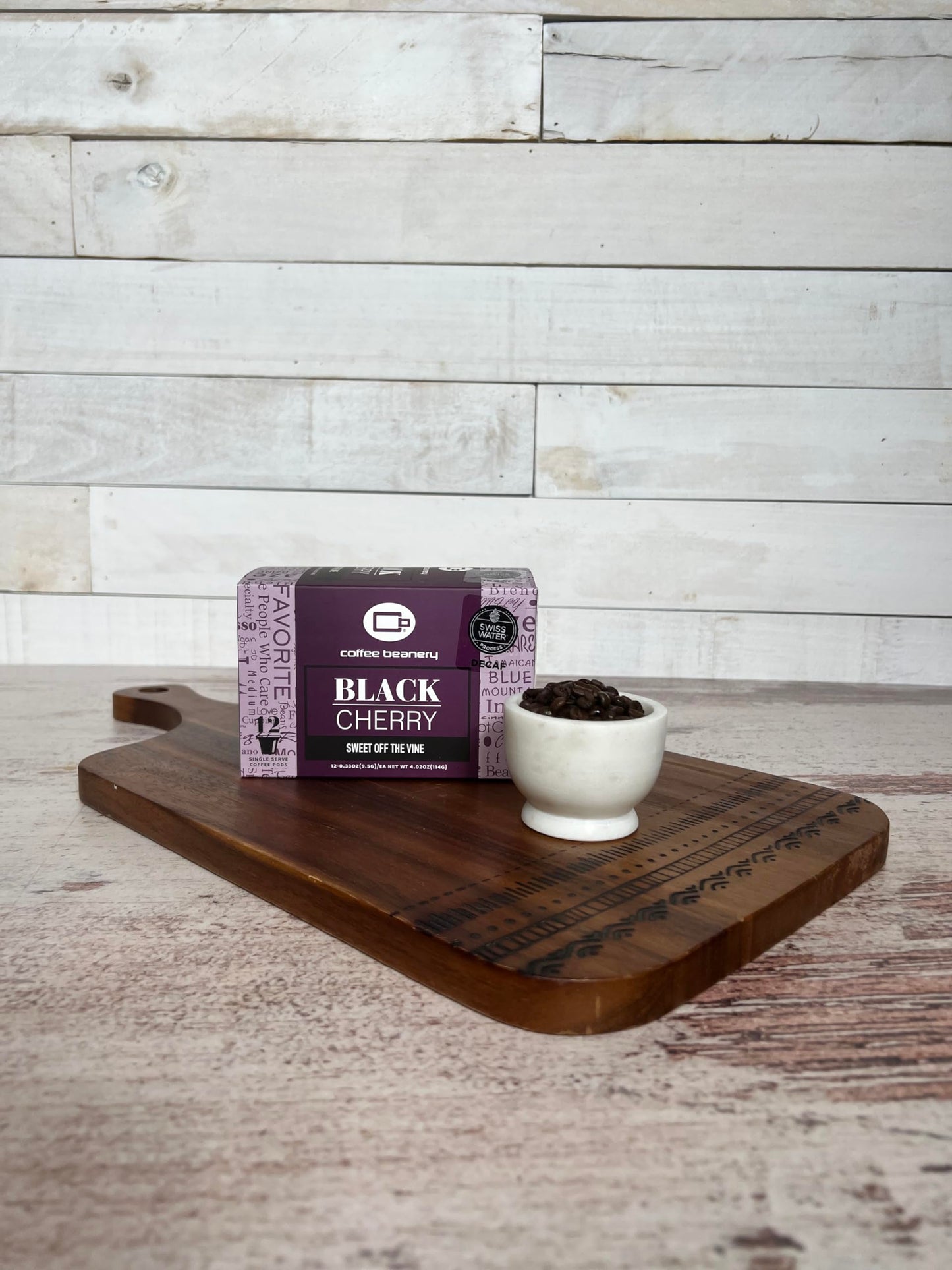 Coffee Beanery Black Cherry Decaf Coffee Pods - Medium Roast, 12 Count