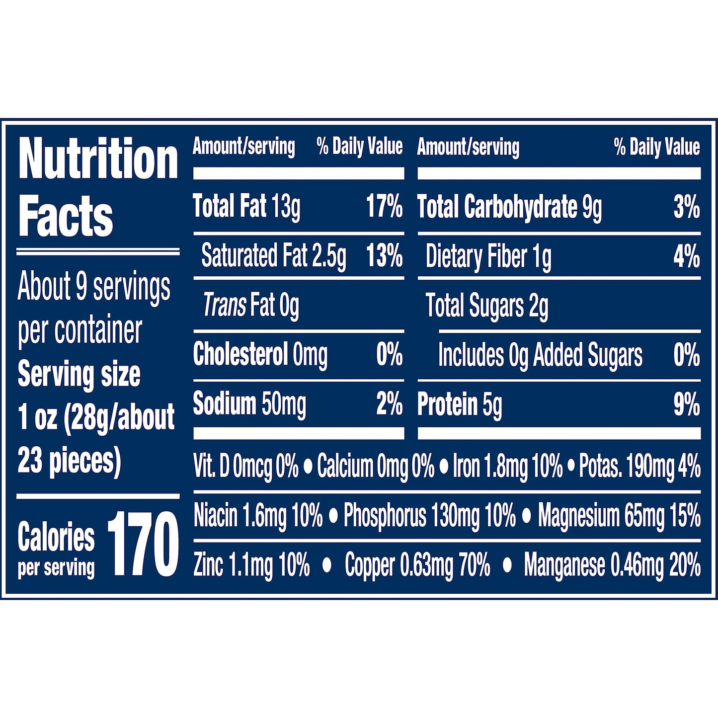 Planters Lightly Salted Whole Cashews (8.5 oz Canister)
