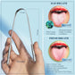 MasterMedi Tongue Scraper with Travel Case - Easy to Use Tongue Cleaner for Oral Care & Hygiene, Single Pack for Adults