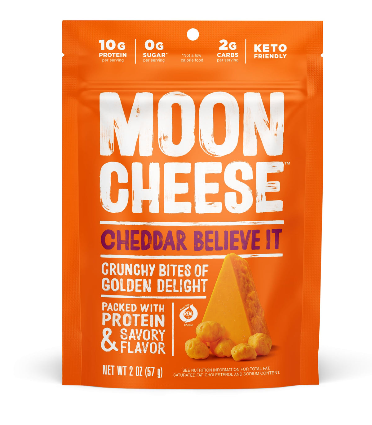 Moon Cheese Bites Bundle, Cheddar, White Cheddar, Gouda & Get Pepper Jacked, 2-Ounce, 12-Pack, Lunch Or Snack