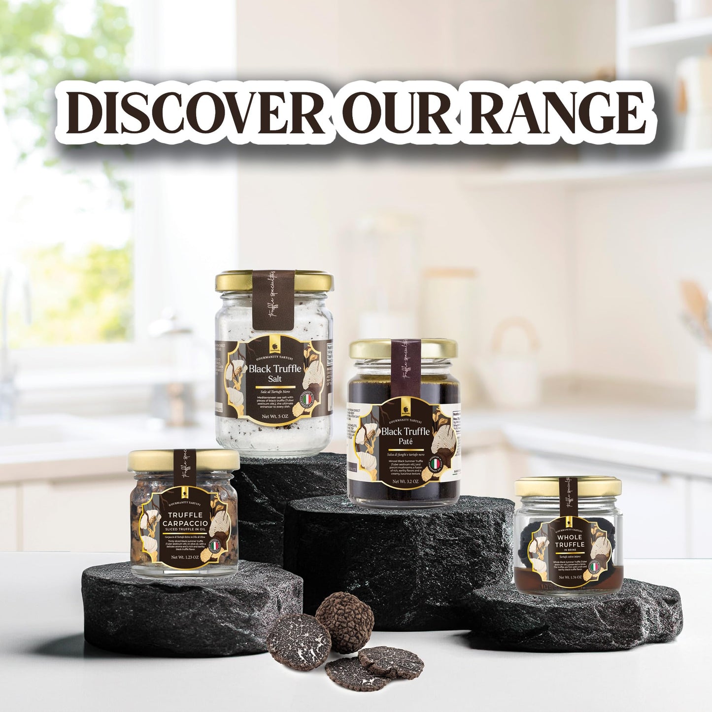 Gourmanity Tartufi Black Truffle Slices, Truffle Carpaccio In Olive Oil, (Tuber Aestivum Vitt.) Add Luxury Flavor To Any Dish, P