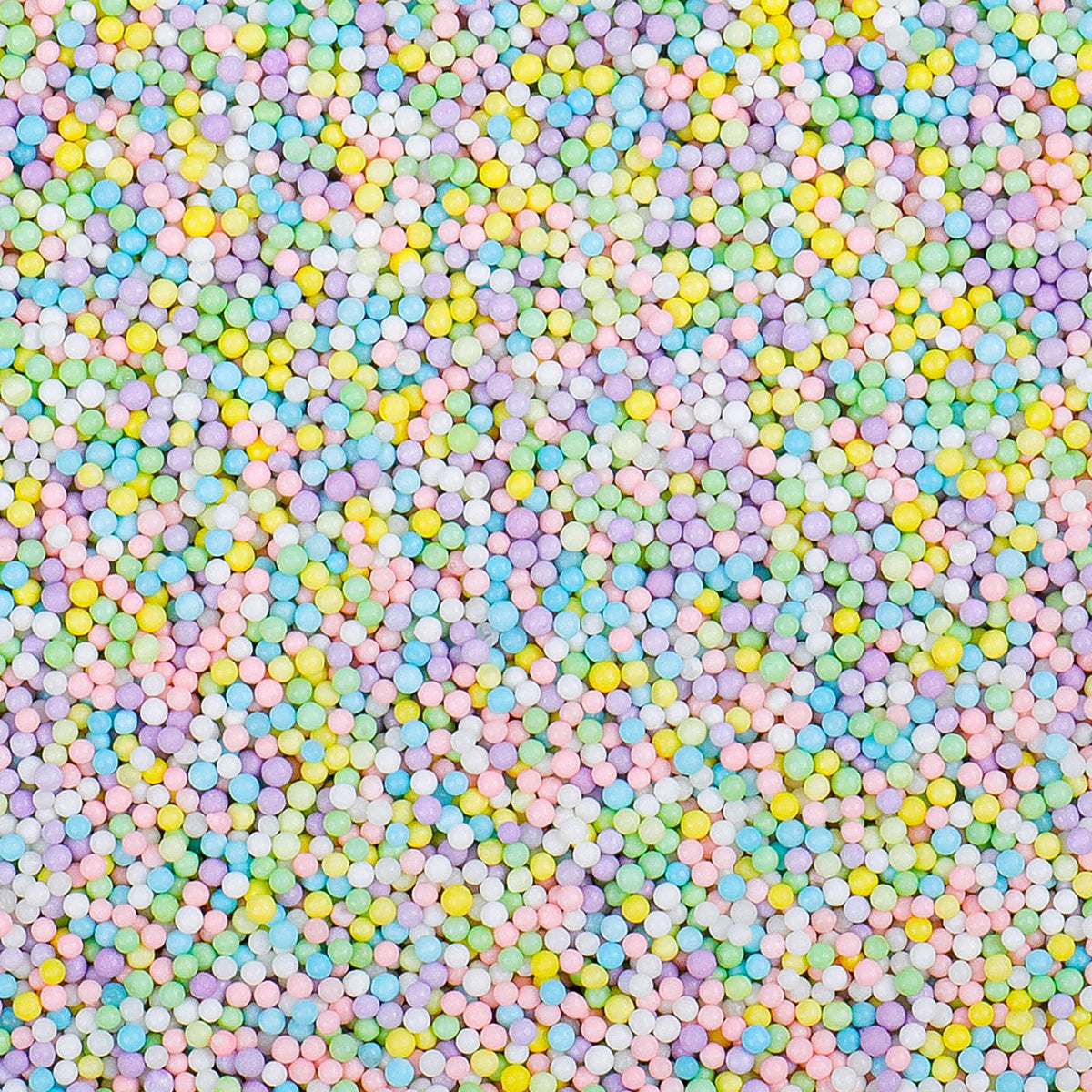 Pastel Nonpareils Sprinkles - 2mm Mini Edible Pearls, Pearl Sprinkles for Cake Decorating, Cupcake, Cookie, Baking, Donuts, Ice 