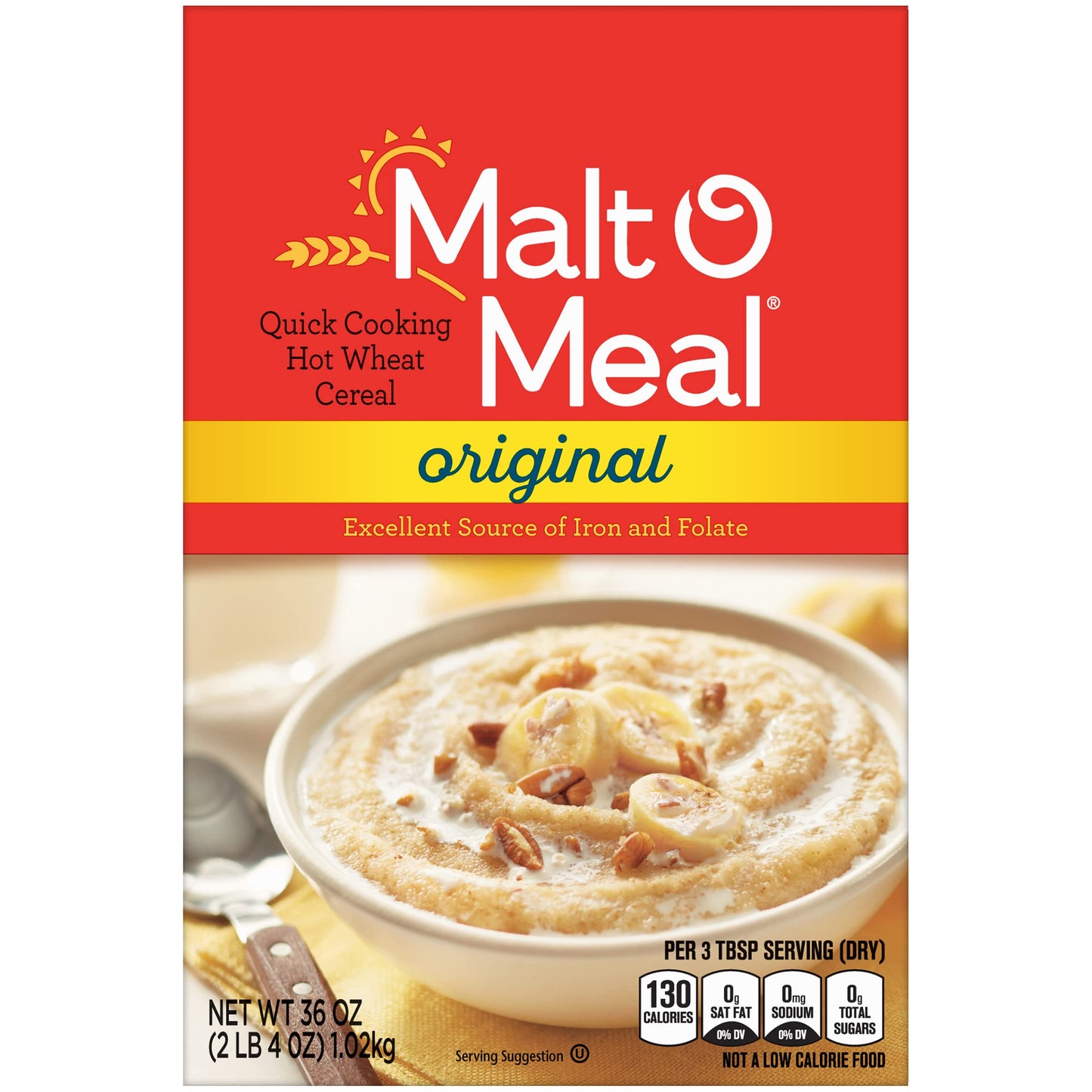Malt-O-Meal WHEAT Cereal, Original, 36 Oz
