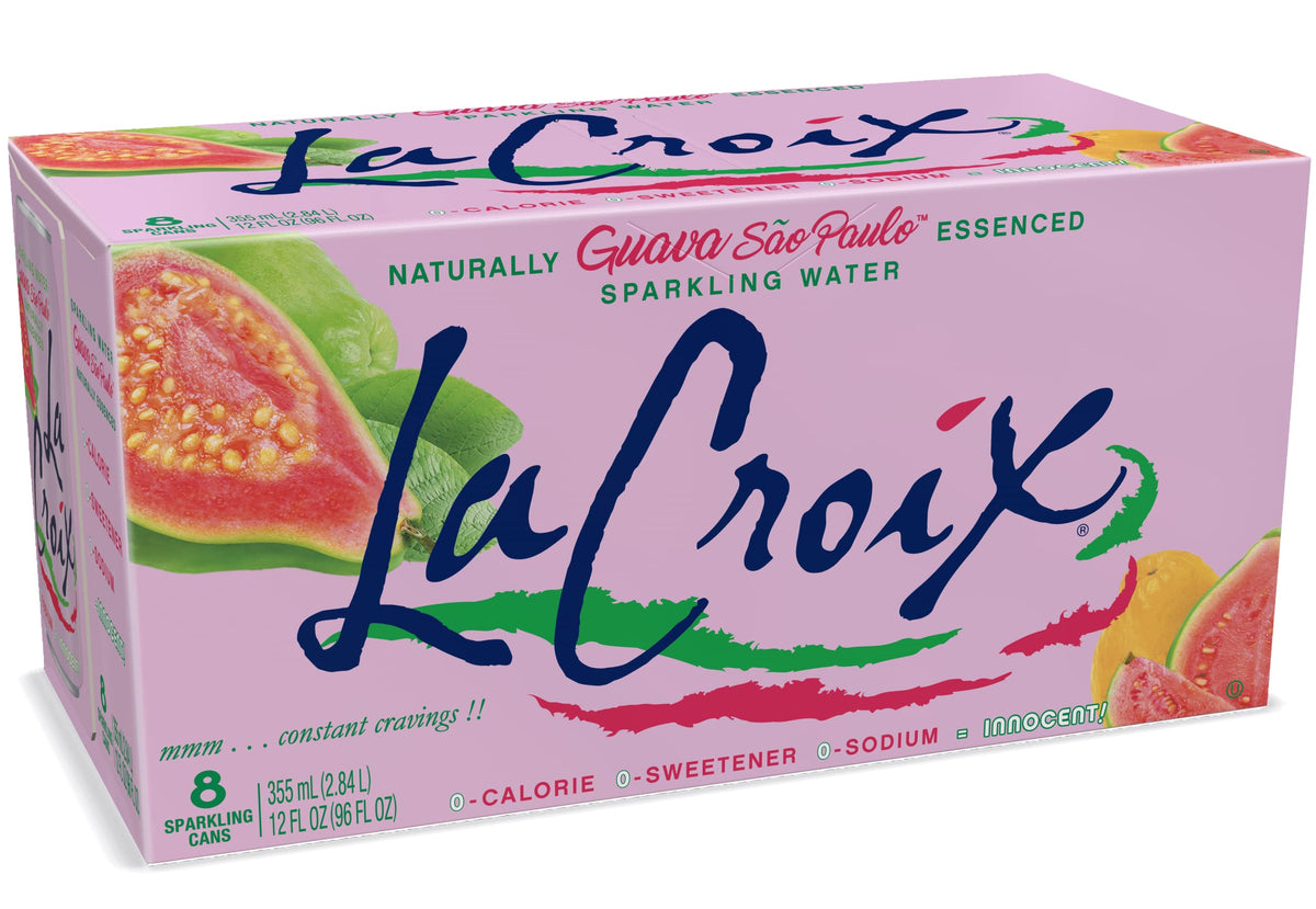 LaCroix Sparkling Water, Guava Sao Paulo, 12 Fl Oz (pack of 8)