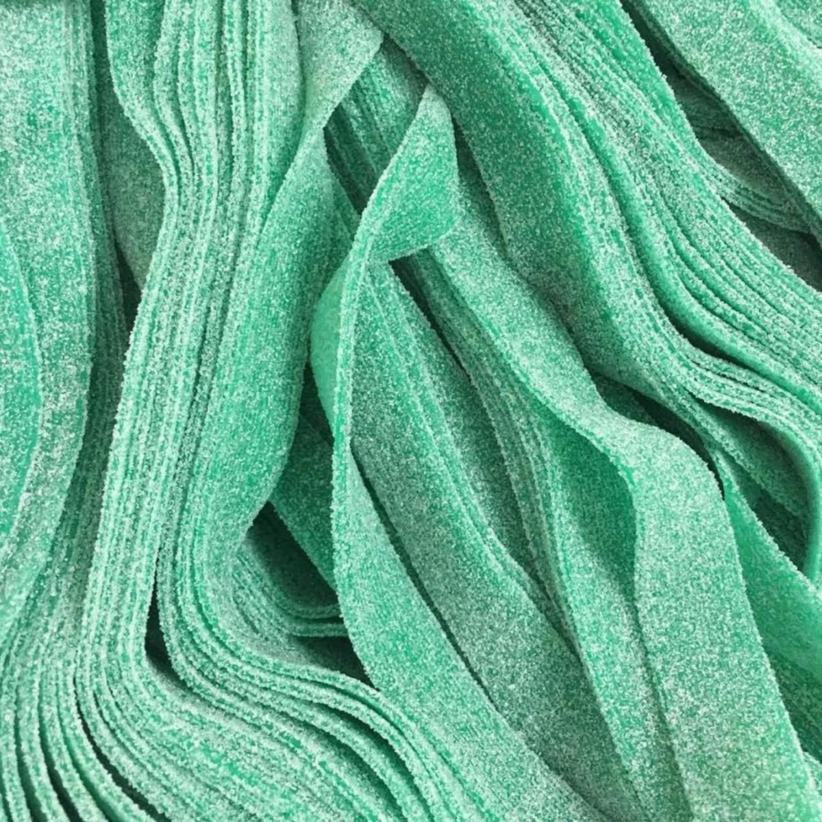 By The Cup Sour Power Green Apple Sour Belts, 1 Lb Bulk Bag