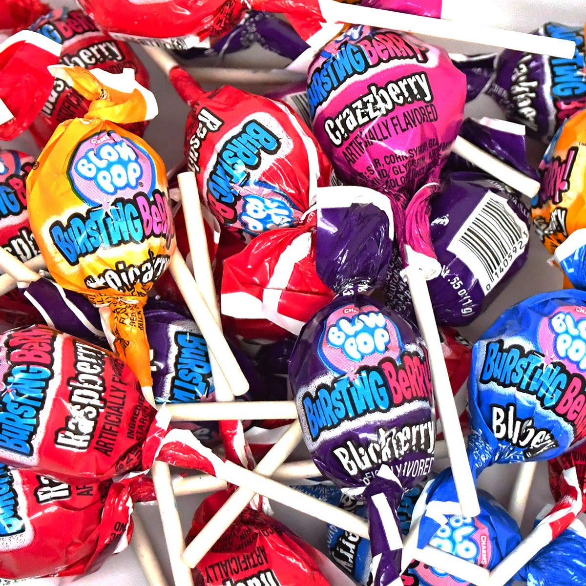 Charms Blow Pops, Bursting Berry Flavor, Multicolor, 48 Count (Pack Of 1)