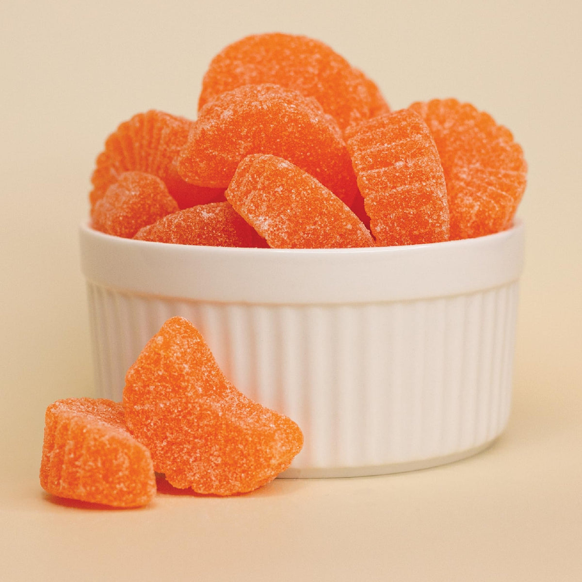 Orange Slices Jelly Candy | 2-Pound Bag | Sugar-Dusted | Gelatin-Free