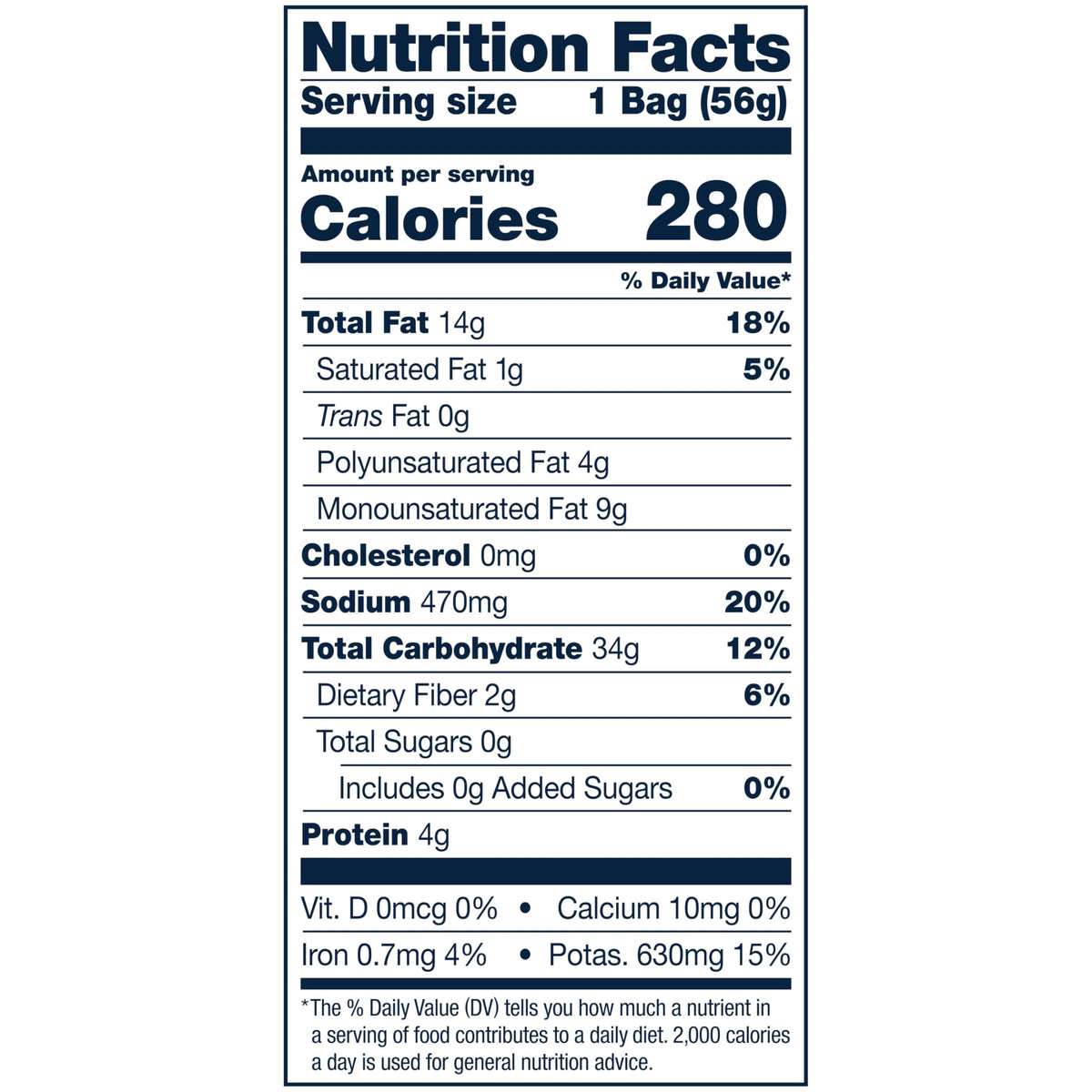 Cape Cod Sea Salt and Vinegar Kettle Chips, 2 Oz (Pack of 6) - Crispy Snack, Perfect for Parties and Lunches