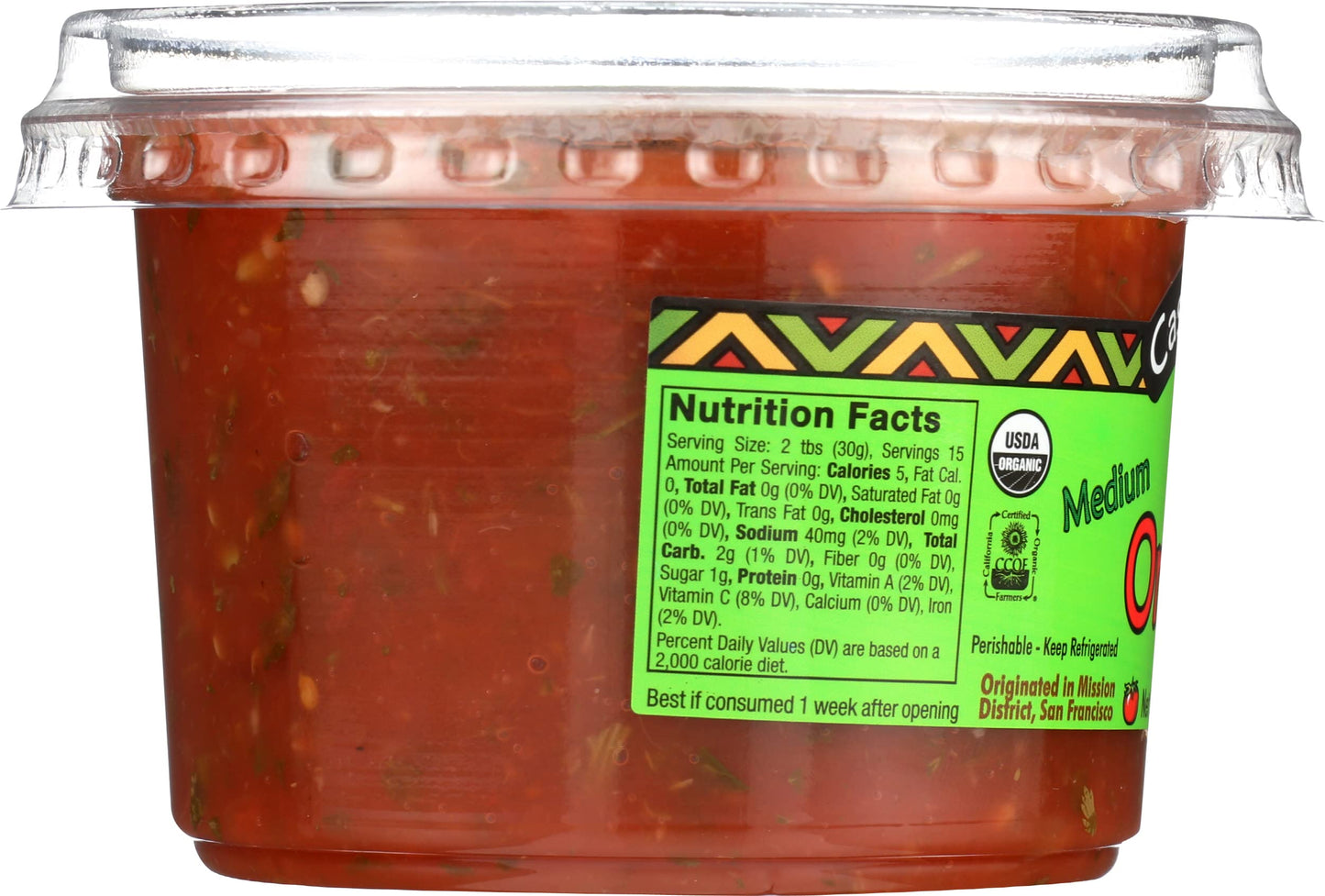 CASA SANCHEZ Organic Medium Salsa, 15 OZ