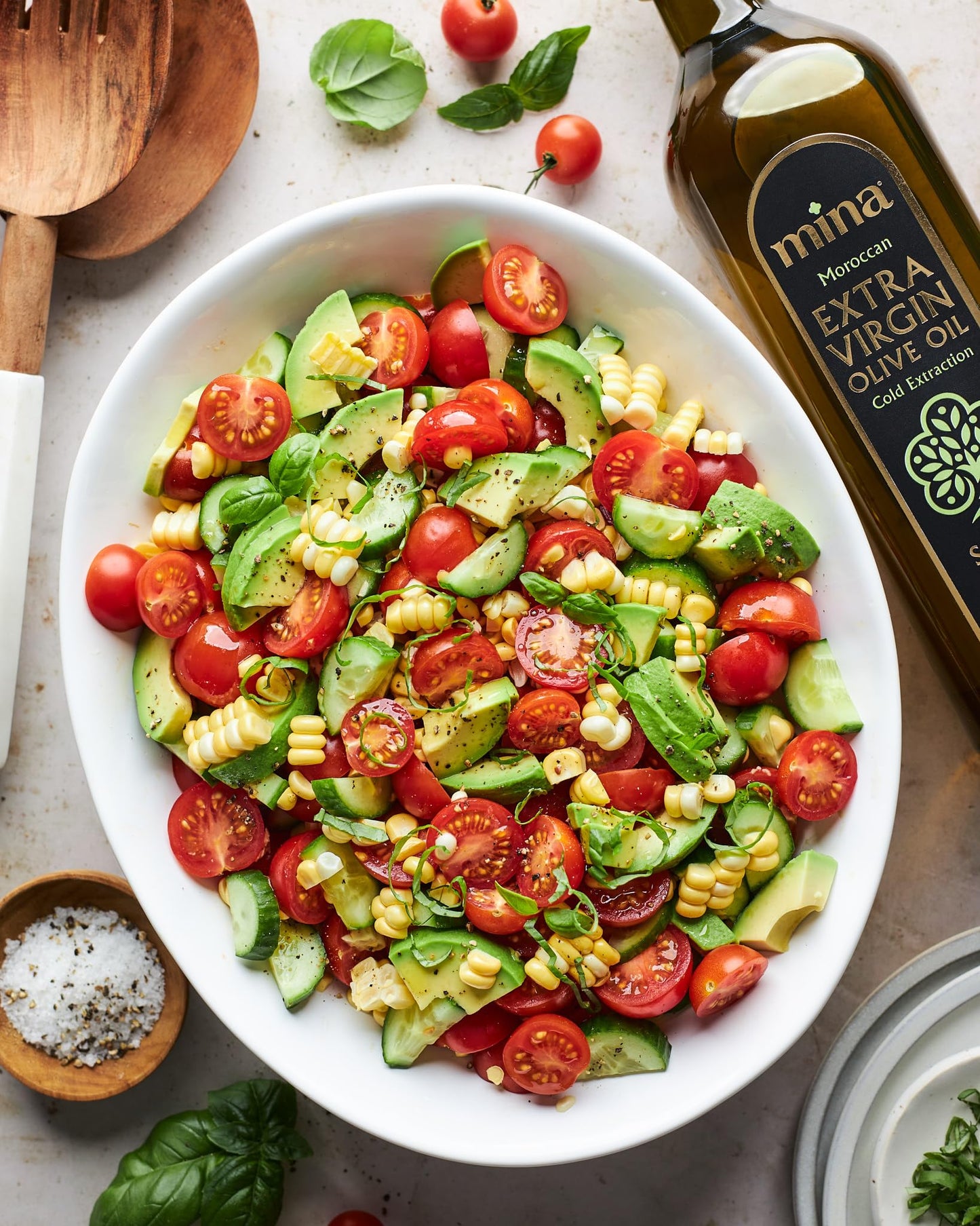 Mina Olive Oil Extra Virgin 16.9 Fl Oz, New Harvest, Polyphenol Rich Olive Oil for Cooking, Moroccan EVOO, Single Origin, Cold E