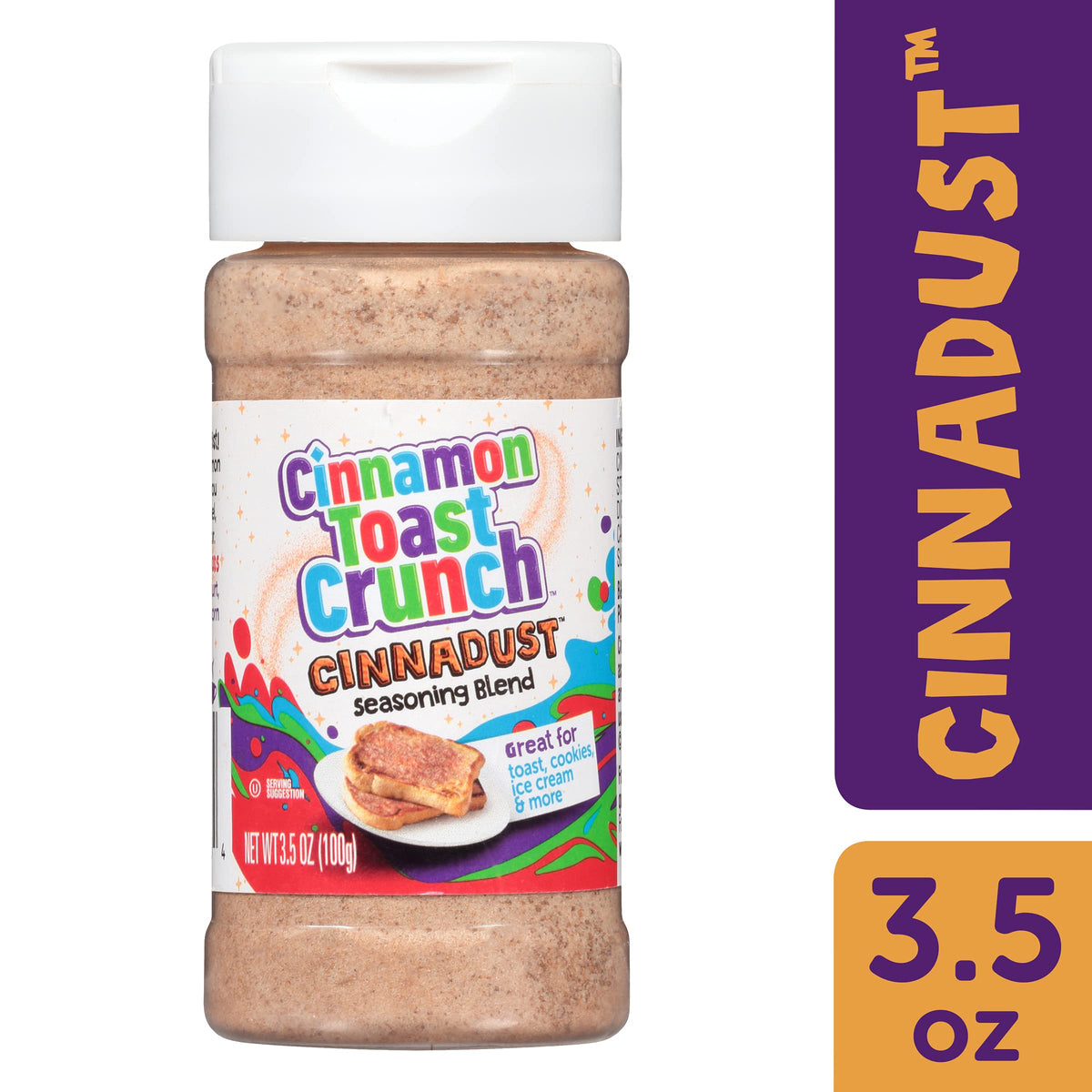 Cinnamon Toast Crunch Cinnadust Seasoning, 3.5 Ounce - Flavorful Cinnamon Spice Blend for Baking and Topping