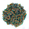 SweetGlob Sour Gummy Belts Candy (1 Pound, Sour Rainbow Quattro Mini Bites)