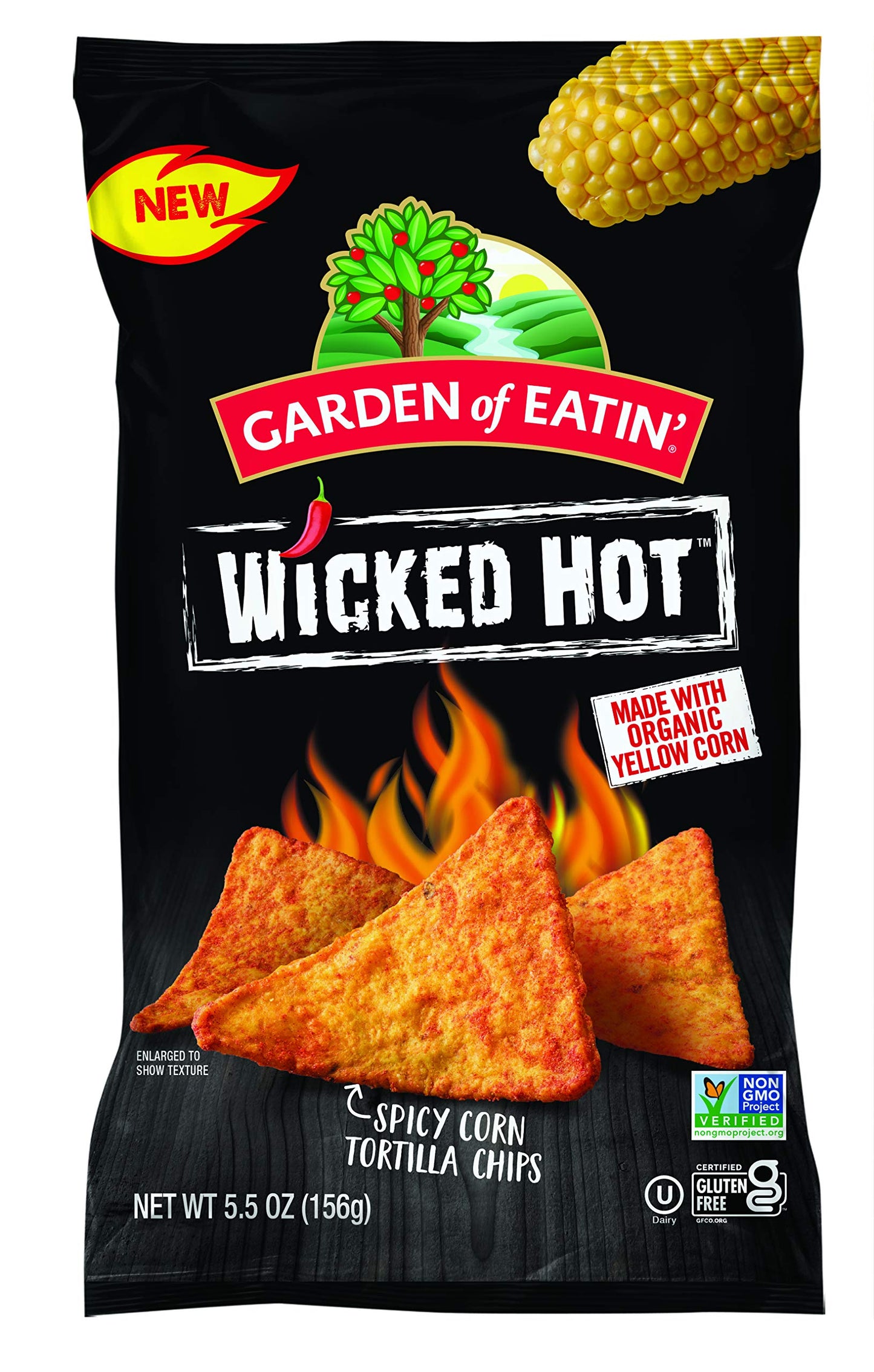 Garden Of Eatin Tortilla Chips, Wicked Hot, 55 Oz