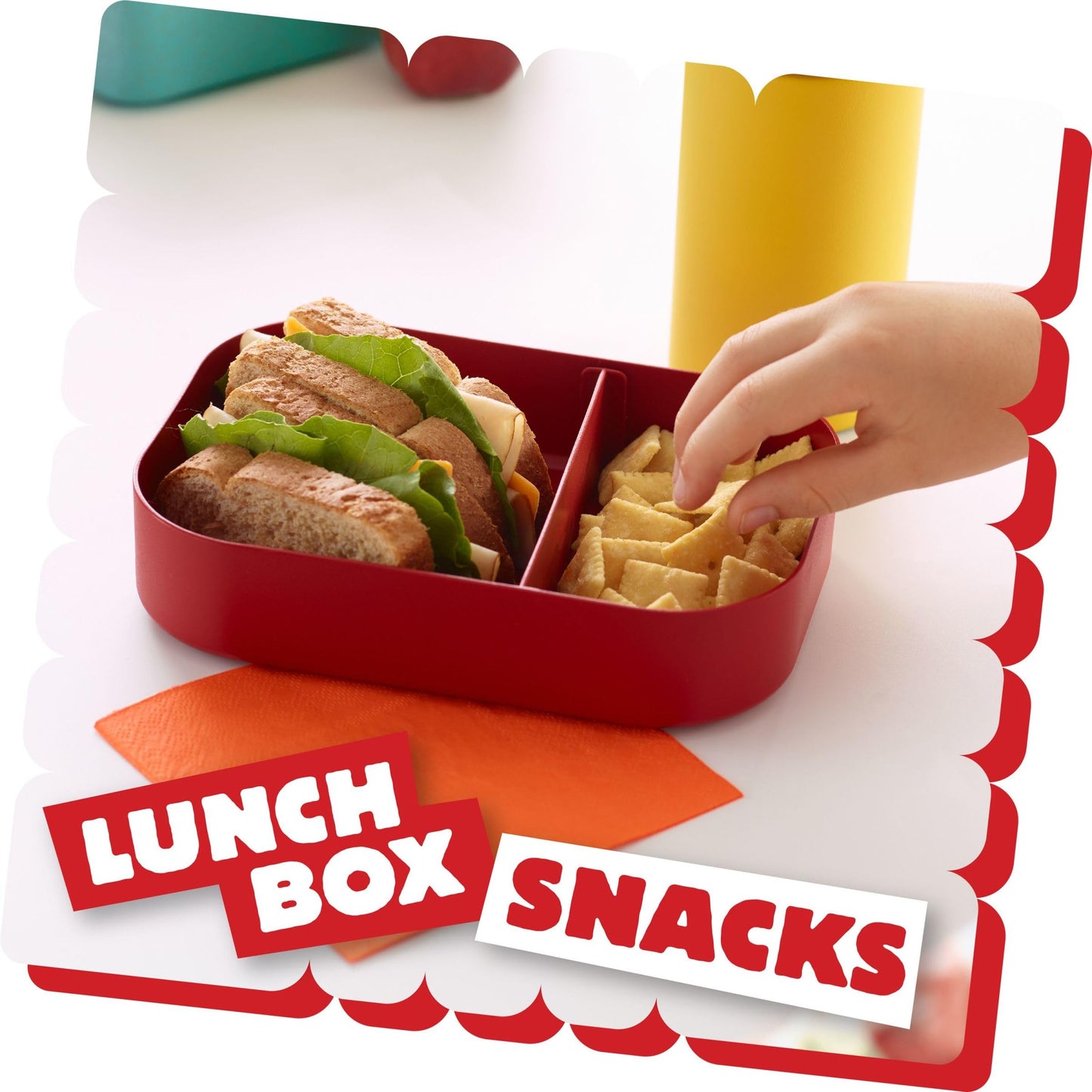 Cheez-It Cheese Crackers, Baked Snack Crackers, Lunch Snacks, White Cheddar, 12.4oz Box (1 Box)