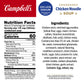Campbells Condensed 25% Less Sodium Chicken Noodle Soup, 10.75 oz Can (Pack of 5)