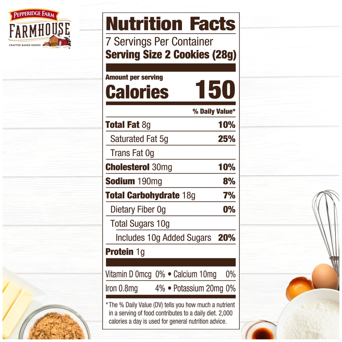 Pepperidge Farm Farmhouse Thin & Crispy Butter Crisp Cookies, 6.9 Oz Bag