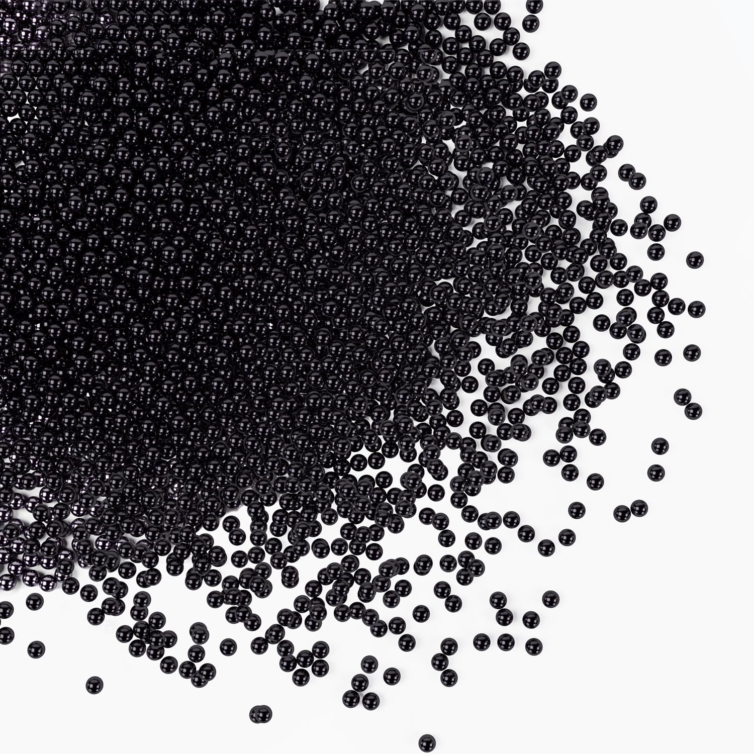 Bayep Edible Pearls for Cake Decorating 2mm Black Sprinkles for Cookies, Baking, Ice Cream, Cupcake Topper Pearl Sprinkles Perfe