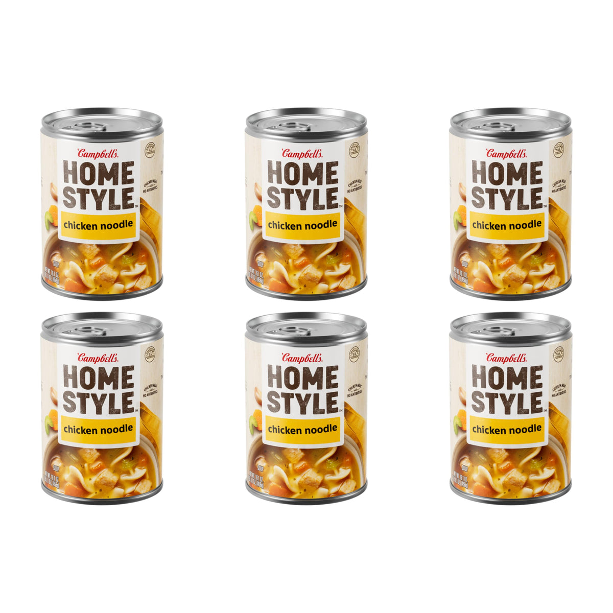 Campbells Homestyle Chicken Noodle Soup, 16.1 OZ Can (Pack of 6)