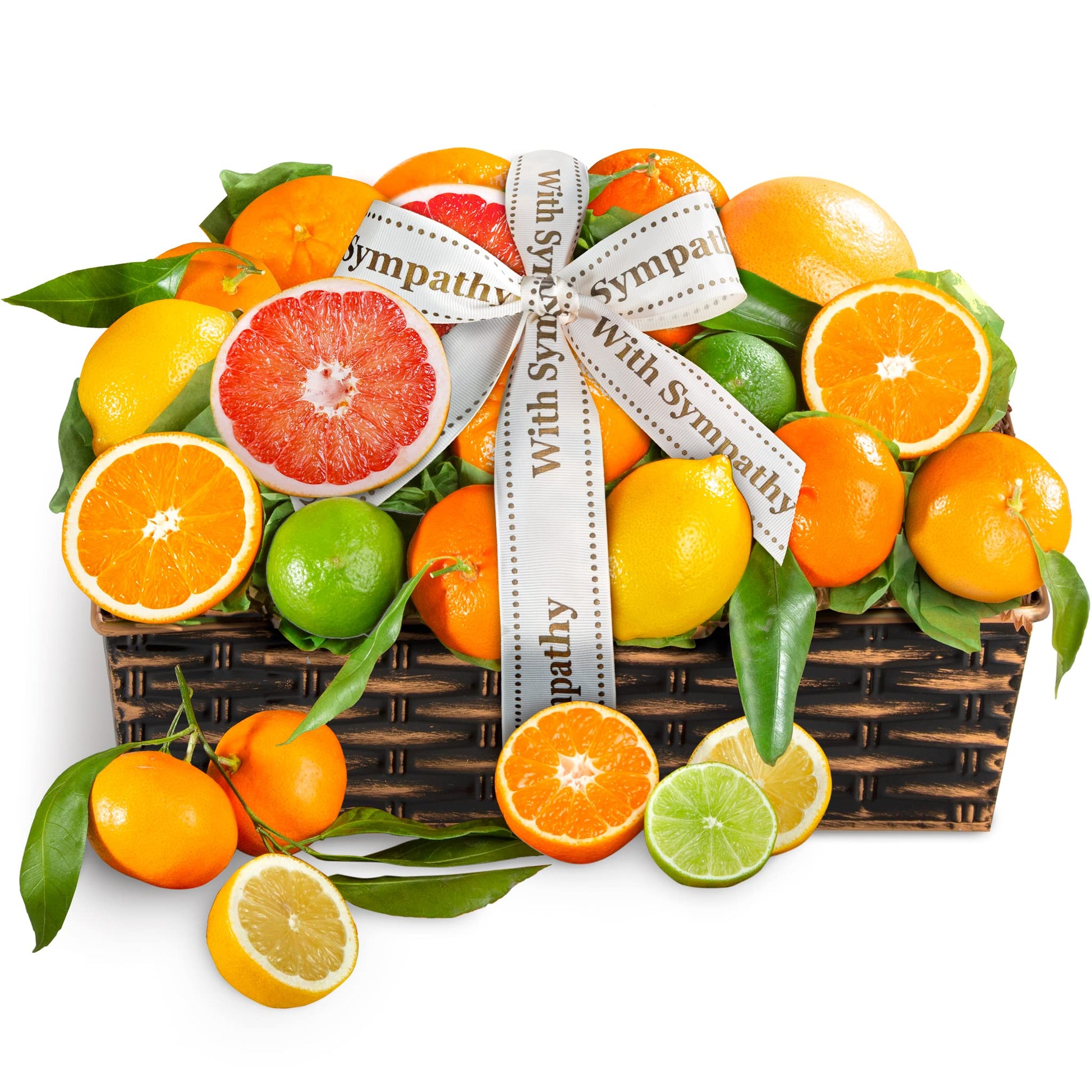A Gift Inside Sympathy Sweet Sunshine Citrus Fruit Gift Basket