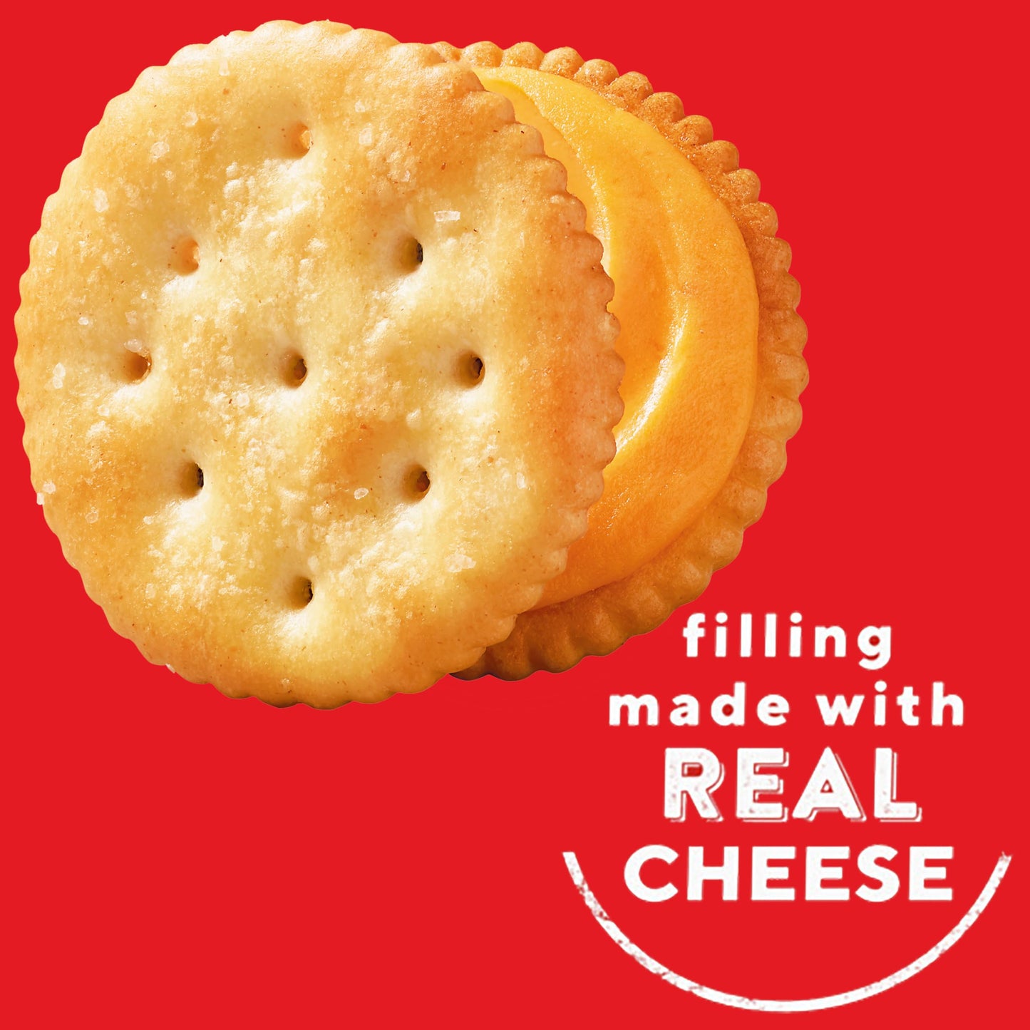RITZ Cheese Sandwich Crackers, Family Size, 96 Snack Packs (6 Boxes, 6 Crackers Per Pack)