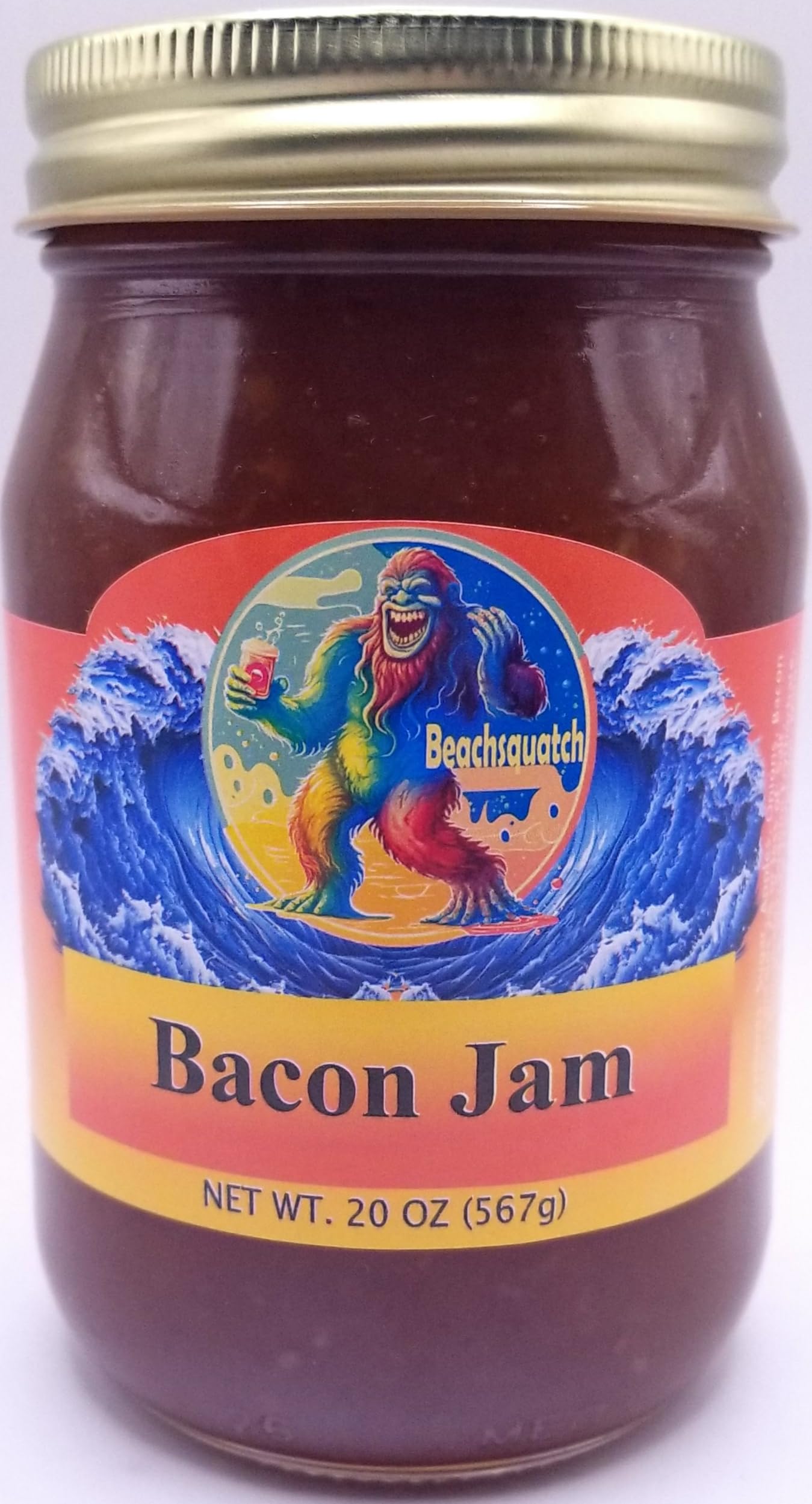 Beachsquatch Bacon Jam, 20 Ounce Jar - 2 Pack
