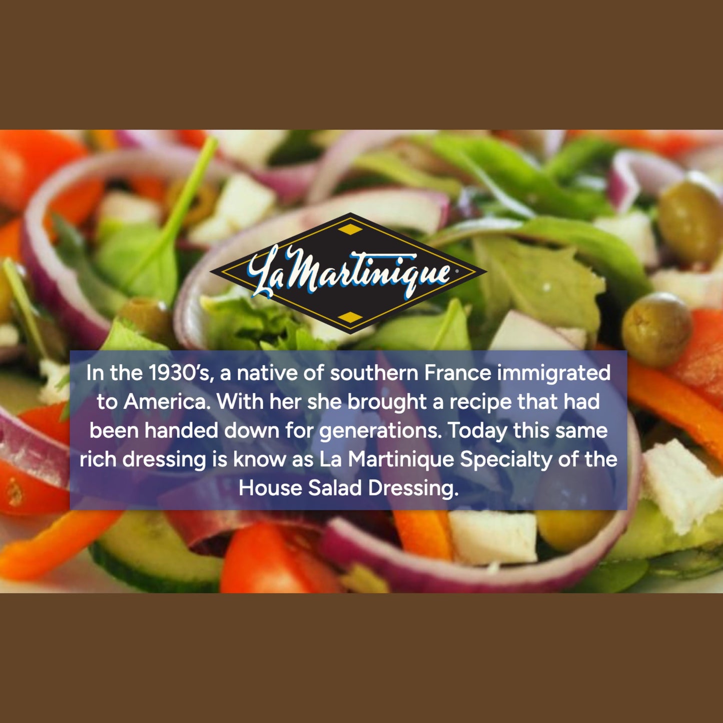 LA MARTINIQUE True French Vinaigrette Dressing, 10 Ounce Bottle (Pack of 1)