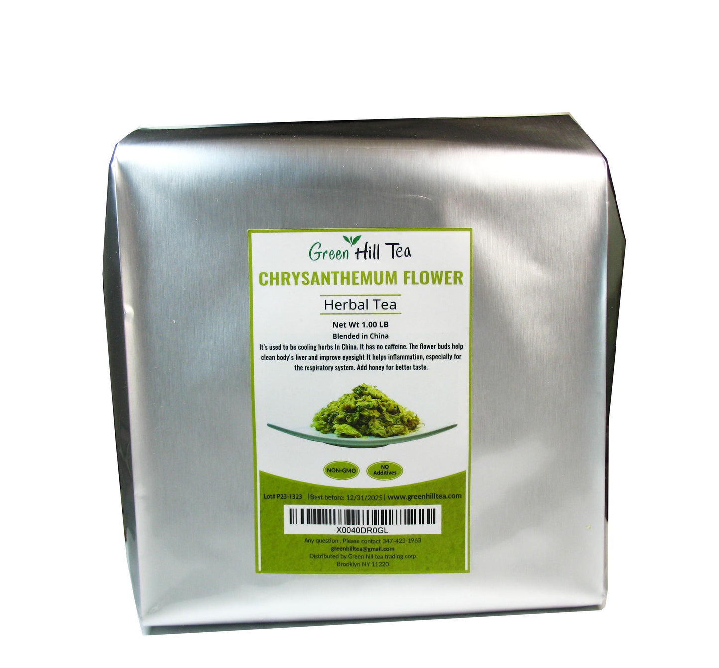 Greenhilltea Traditional Health Herbs, Chrysanthemum Flower Dried Herbal Tea 16 Oz