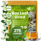 Freshdrinkus 275+ Enhanced Dried Bay Leaves, Bay Leaf Tea, Bay Leaves Spice, Whole Nice Leaves, Wildcrafted, Fresh Harvested, Bay Leaves For Cooking, Sugar-Free, Gluten Free, Caffeine Free, Vegan