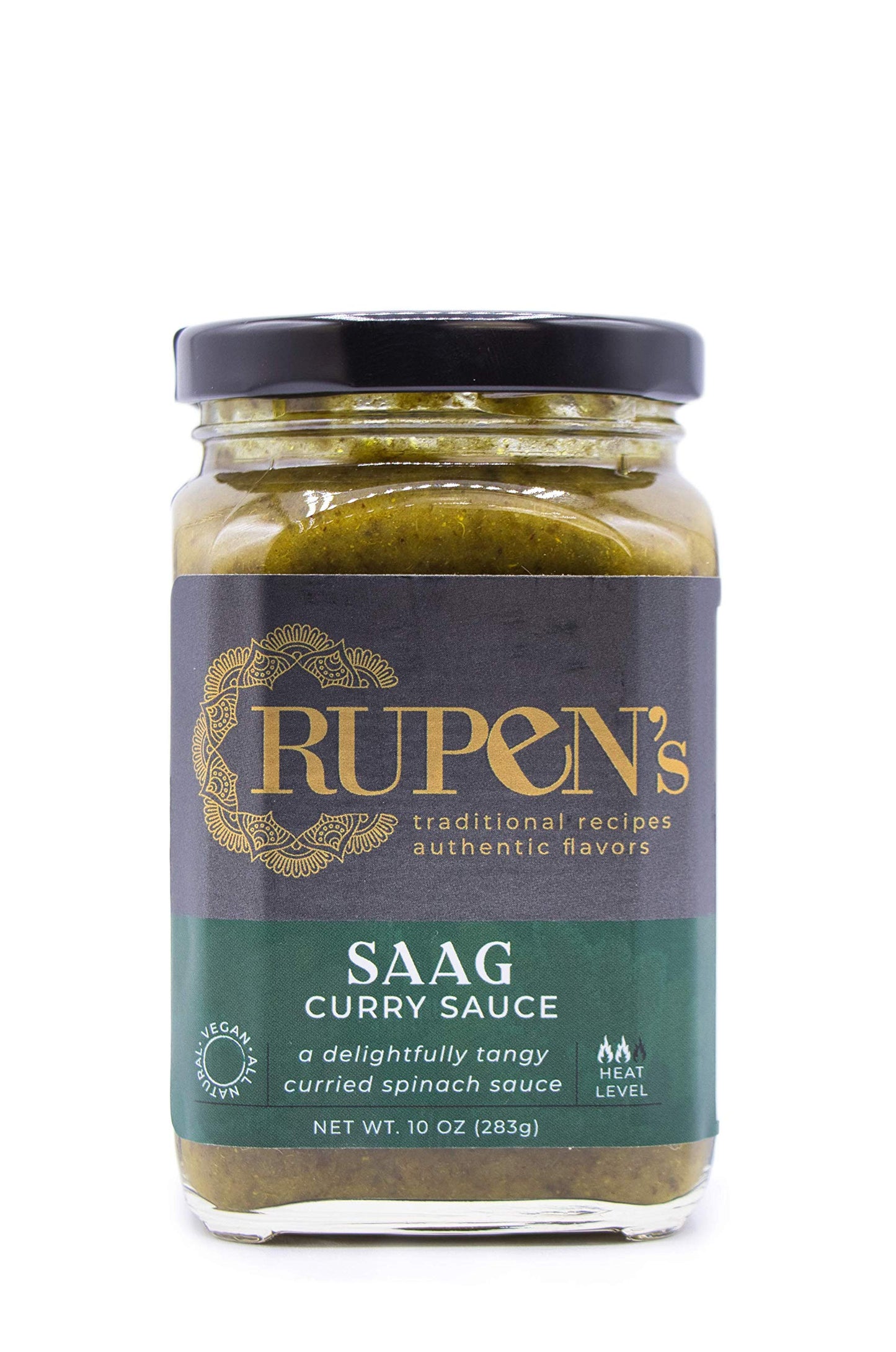 Rupen's Saag - Indian Spinach Curry Sauce, Vegan & Gluten-Free 10oz