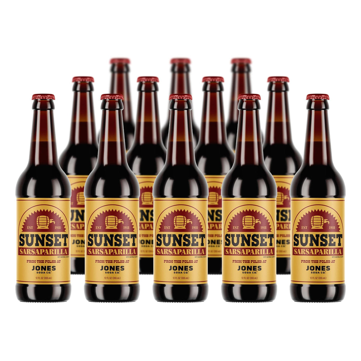 Fallout Sunset Sarsaparilla 12oz Jones Soda | 12 Pack