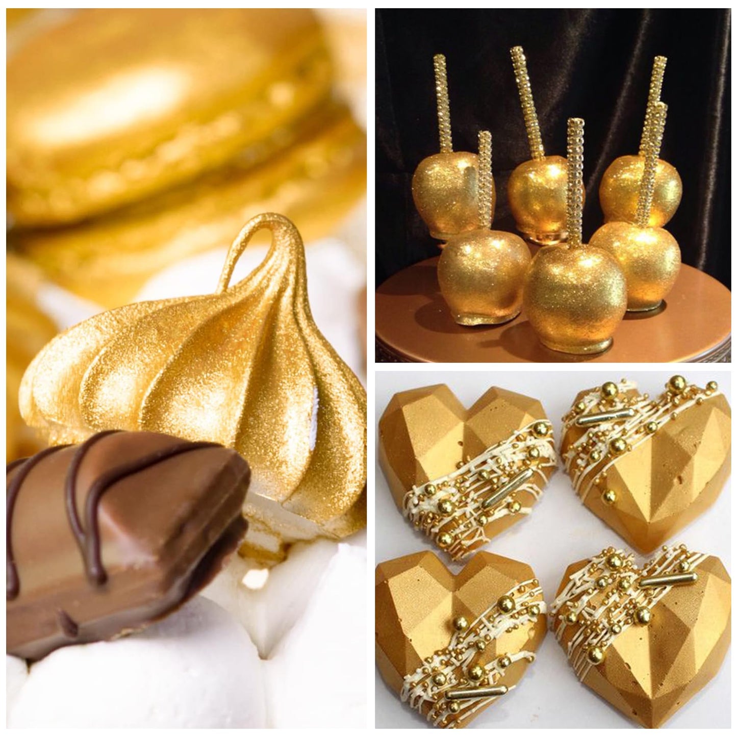 Limino Edible Glitter - 30g Gold Luster Dust for Baking, Cake Decorating, and Drinks