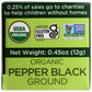 Spicely Organic Ground Black Pepper, 0.45 Oz