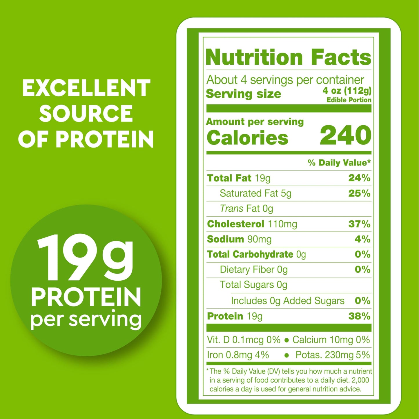 Just Bare Natural Fresh Chicken Thighs | No Antibiotics Ever | Bone-In | 1.25 LB