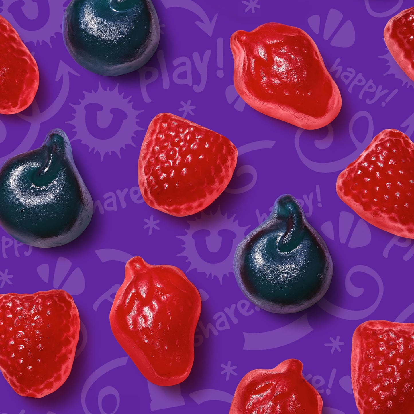 Funables Fruity Snacks, Mixed Berry Fruit Flavored Snacks, 0.8 Ounce Pouches (Pack of 10)