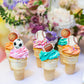 48 Pcs Edible Sports Cupcake Toppers Wafer Paper Baseball Rugby Cupcake Picks Edible Basketball Soccer Football For Cake Decorat