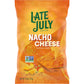 Late July Snacks Nacho Cheese Tortilla Chips, 7.8 oz Bag (Pack of 12)