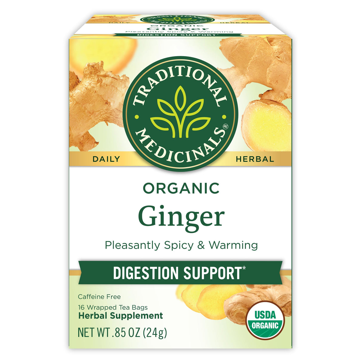 Traditional Medicinals Tea Ginger Organic 16 Bg