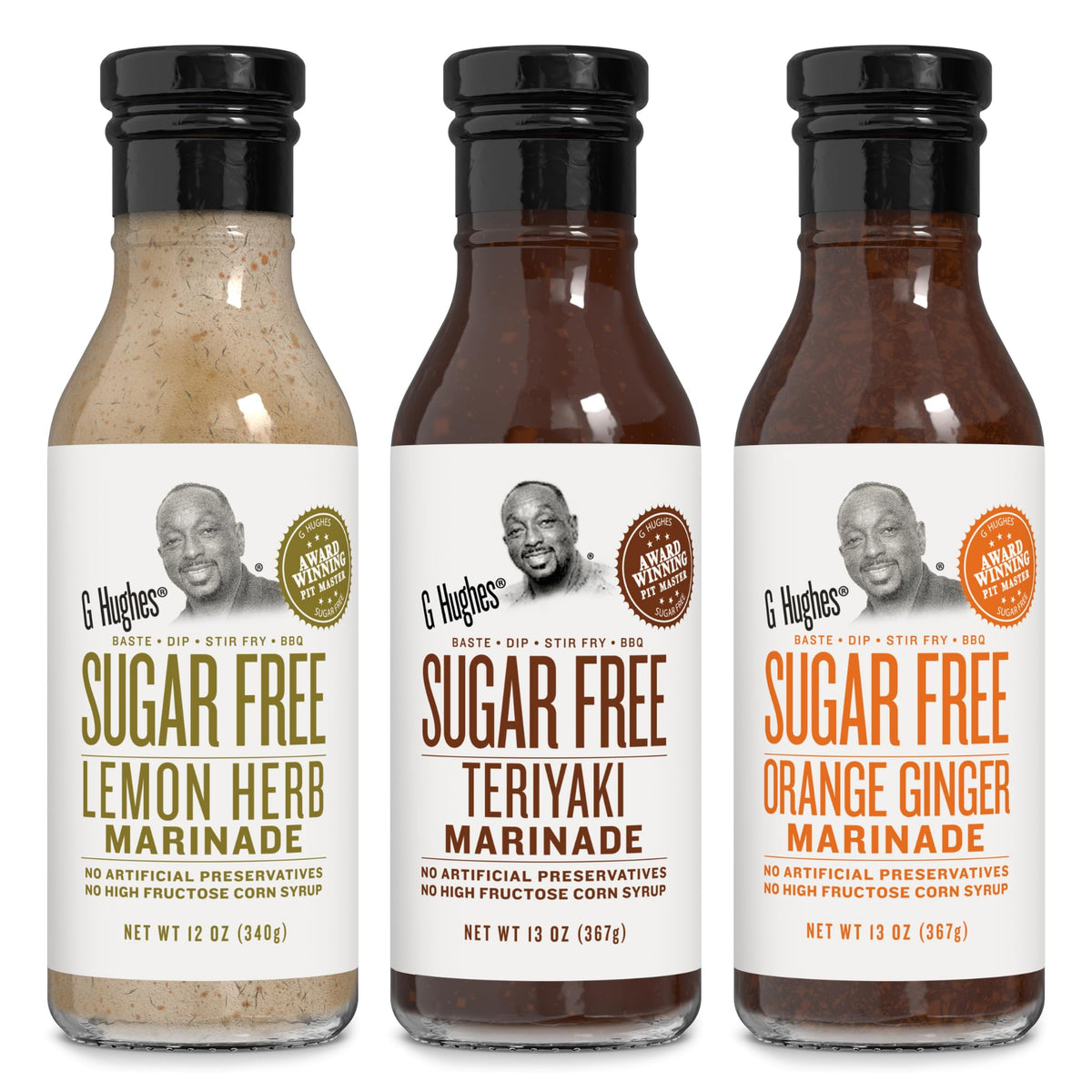 G Hughes Sugar Free, Assorted Marinades - Gluten Free, Sugar Free Sauces and Marinades Gift Sets, Marinades for Meats, (1) Lemon