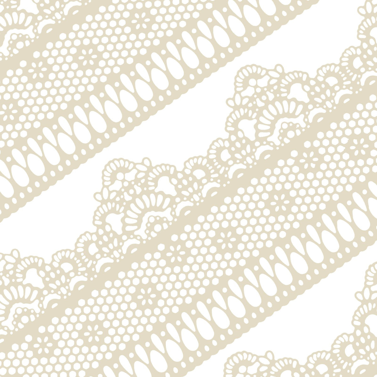 FUNSHOWCASE Edible Cake Lace Lattice Set, Small Daisy, 14-inch, Ivory White, 10-piece, Model 2155