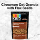KIND Healthy Grains Granola, Cinnamon Oat Clusters with Flax Seeds, Healthy Snacks, Gluten Free, 100% Whole Grains, 5g Protein,