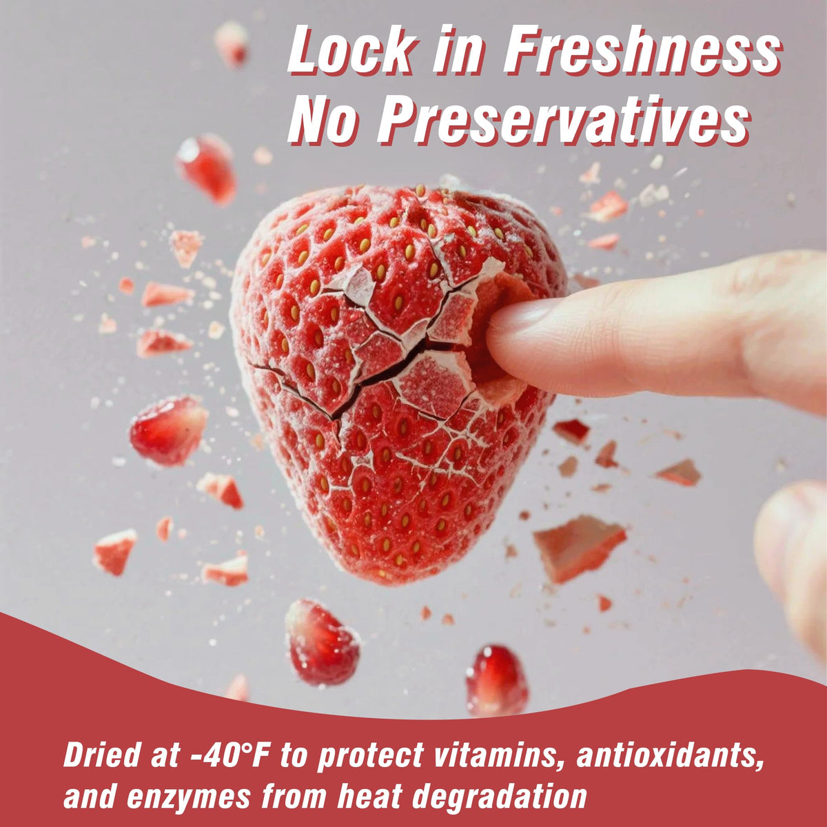 MATINÉE Freeze Dried Strawberries, Whole Dried Fruit Snack, Vegan, Non-GMO, Preservative Free, 1.2oz (Pack of 4)